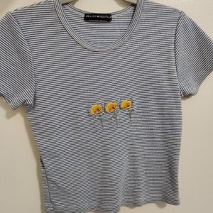 Brandy Melville flower crop top